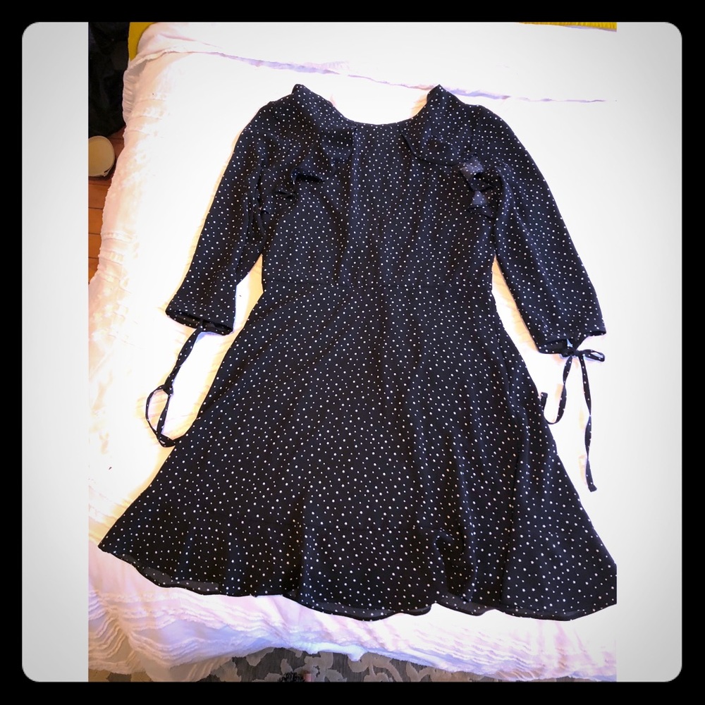 A-line Topshop Black Stars Dress